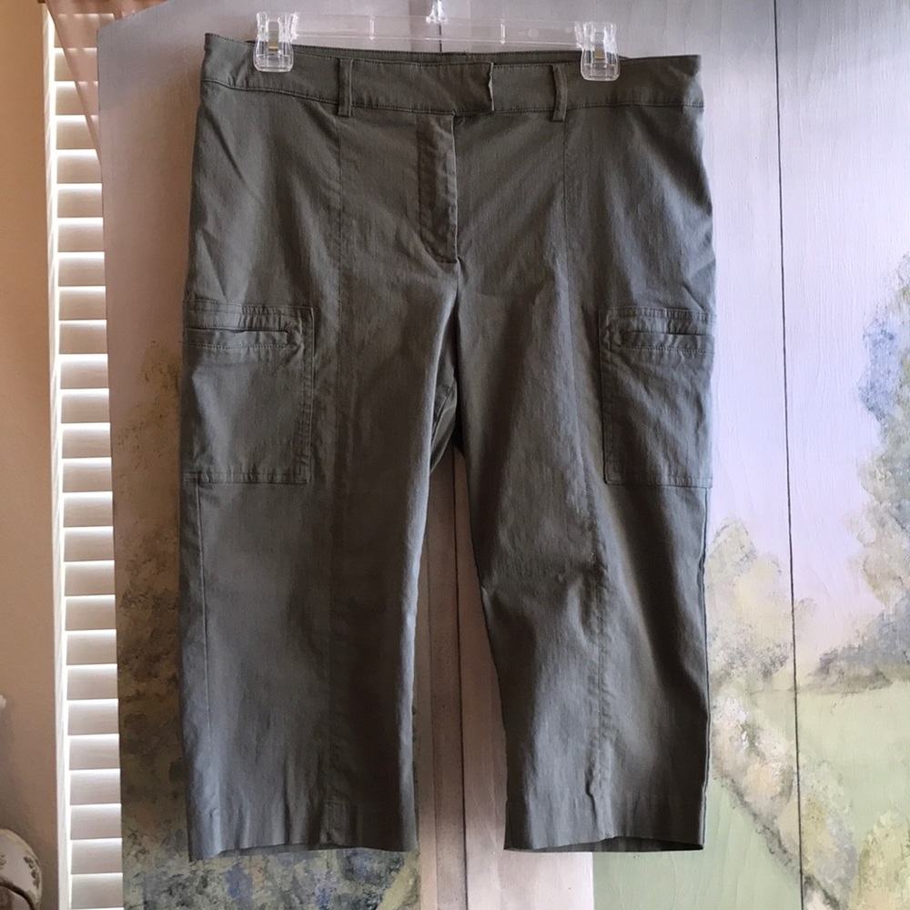 89th & Madison Green Capri pants